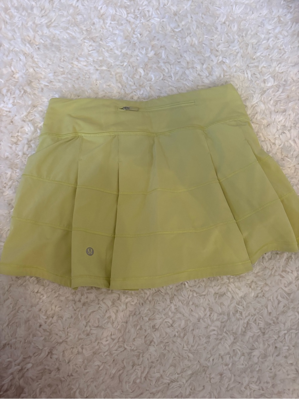 lululemon athletica Lime Yellow Athletic Skater Skirt